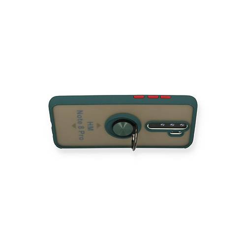 Redmi Note 8 Pro K�l�f Montreal Y�z�kl� Silikon Kapak - Ye�il