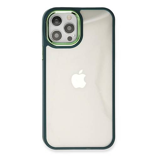 iPhone 12 Pro Max K�l�f Dora Kapak - Haki Ye�il