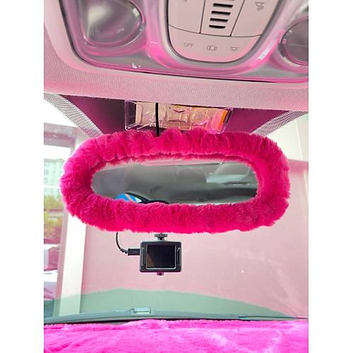 Pelu� Dikiz Ayna K�l�f� S�s Fu�ya Pembe