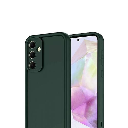 Galaxy A17 5G Viera Silikon - Koyu Ye�il
