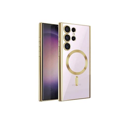 Galaxy S23 Ultra K�l�f Kross Magneticsafe Kapak - Gold