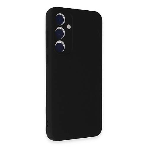 Galaxy A55 5G K�l�f Nano i�i Kadife Silikon - Siyah