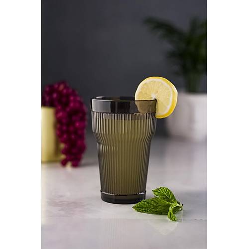 Akrilik F�me Tekli Uzun Bardak & Su Me�rubat Barda�� 400 ml ( Cam De�ildir )