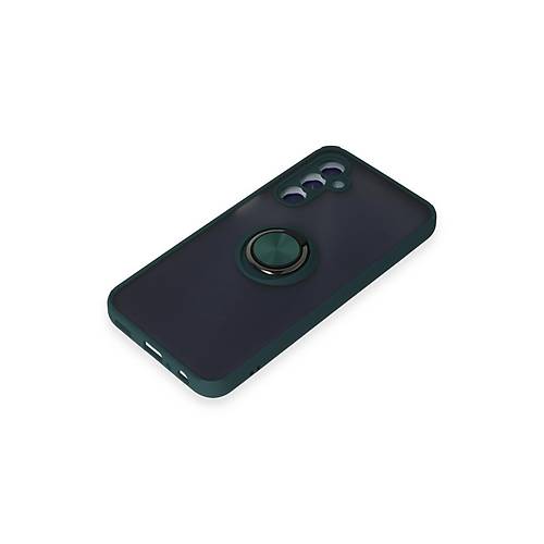 Galaxy M34 5G K�l�f Montreal Y�z�kl� Silikon Kapak - Ye�il