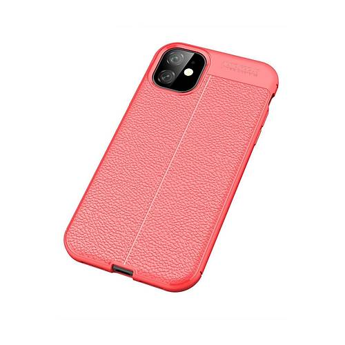iPhone 11 K�l�f Auto Focus Kapak - K�rm�z�