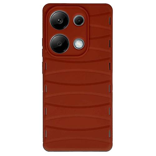 Redmi Note 13 Pro 4G K�l�f Bibercas Silikon Kapak - K�rm�z�