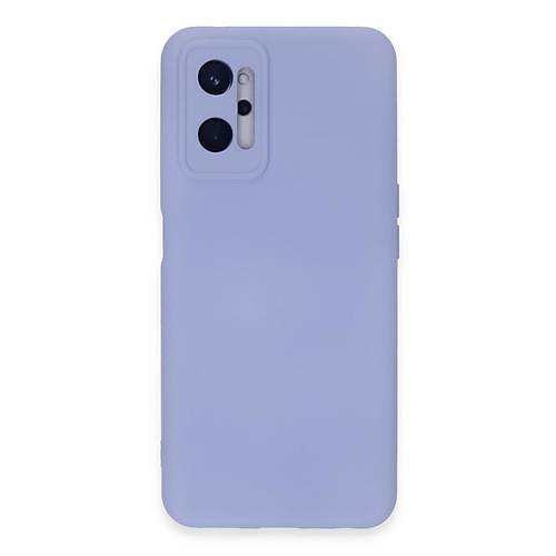 Realme 9i 4G K�l�f Nano i�i Kadife Silikon - Lila