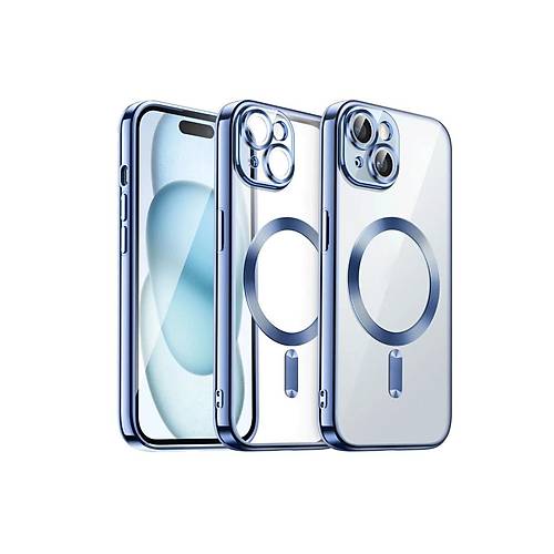 iPhone 15 K�l�f Kross Magneticsafe Kapak - Sierra Blue