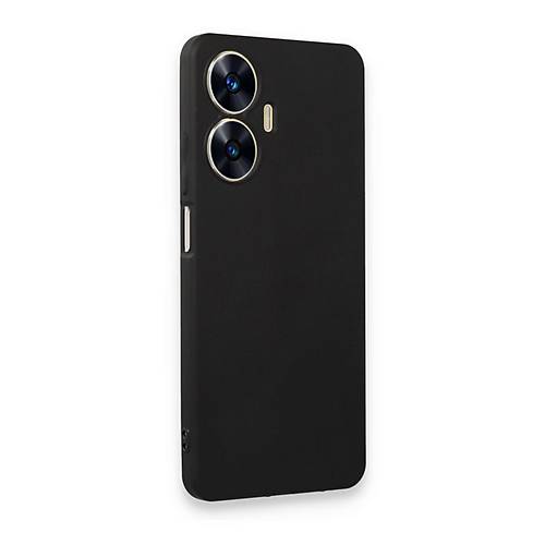 Realme C55 K�l�f First Silikon - Siyah