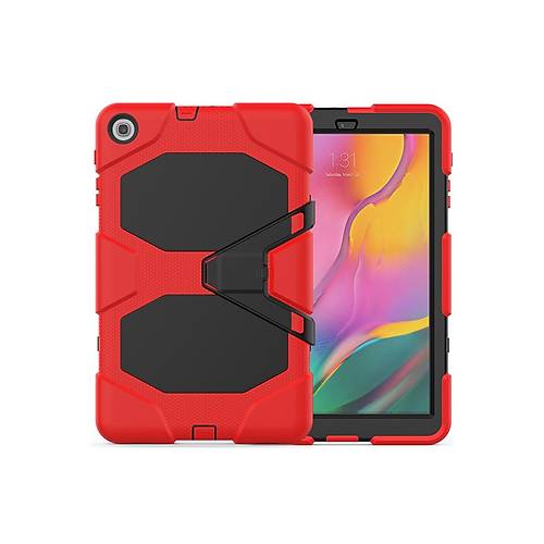 Galaxy T510 Tab A 10.1 K�l�f Griffin Tablet Kapak - K�rm�z�