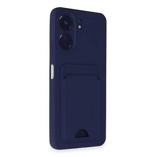 Redmi 13C K�l�f Kelvin Kartvizitli Silikon - Lacivert
