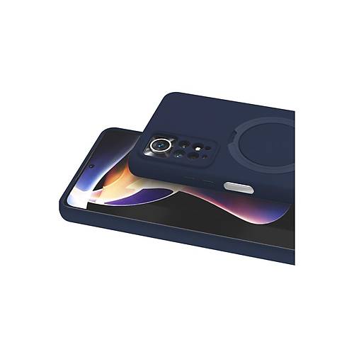 Redmi Note 12 Pro 4G Regal Magsafe Standl� Kapak - Lacivert
