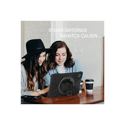 Galaxy Tab A11 K�l�f Amazing Tablet Kapak - Siyah