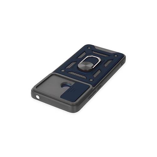 Redmi 10C K�l�f Pars Lens Y�z�kl� Silikon - Lacivert