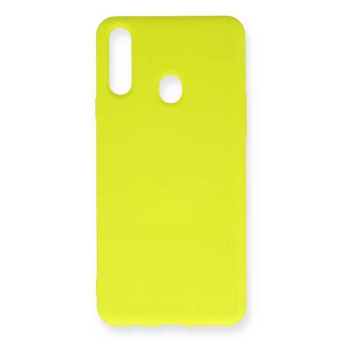 Galaxy A20S K�l�f Nano i�i Kadife Silikon - Sar�