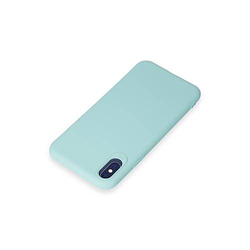 iPhone X K�l�f First Silikon - Turkuaz