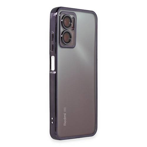 Redmi Note 11E K�l�f Razer Lensli Silikon - Mor