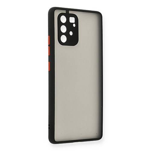 Galaxy A91 / S10 Lite K�l�f Montreal Silikon Kapak - Siyah