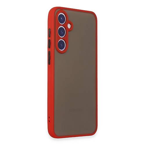 Galaxy S23 K�l�f Montreal Silikon Kapak - K�rm�z�