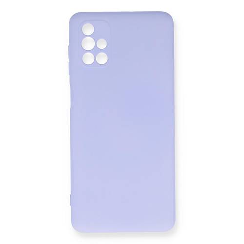 Galaxy M51 K�l�f Nano i�i Kadife Silikon - Lila