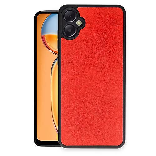 Galaxy A06 K�l�f Aras Deri Kapak - K�rm�z�