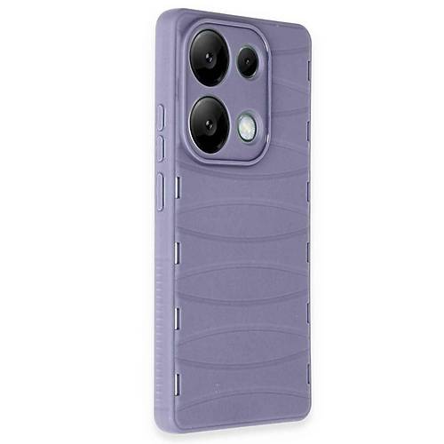Redmi Note 13 Pro 4G K�l�f Bibercas Silikon Kapak - Lila