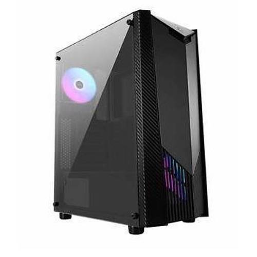 MSI MAG SHIELD 110R TEMBERLI CAM 2X120MM ARGB FAN PSU YOK GAMING S�YAH KASA