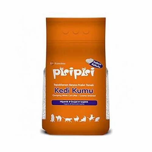 Pisipisi Sabun Kokulu Topaklanan Kal�n Taneli Bentonit Kedi Kumu 10 Kg