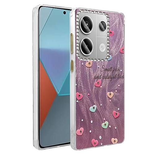 Redmi Note 13 Pro 4G K�l�f Blade Aynal� Desenli Kapak - Desen 8