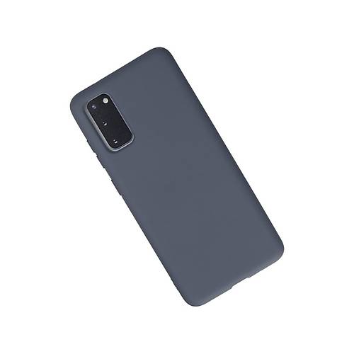 Galaxy S20 K�l�f Nano i�i Kadife Silikon - Gri