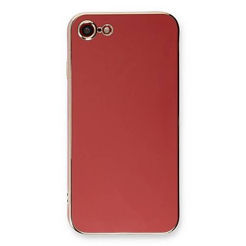 iPhone 7 K�l�f Volet Silikon - K�rm�z�