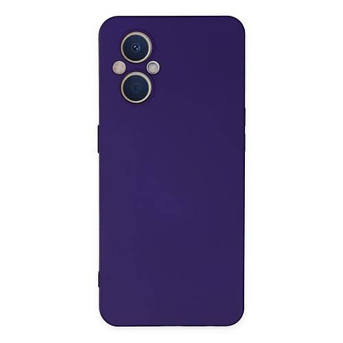 Reno 7 Lite K�l�f Nano i�i Kadife Silikon - Mor