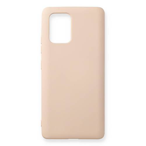 Galaxy A91 / S10 Lite K�l�f Nano i�i Kadife Silikon - Pudra