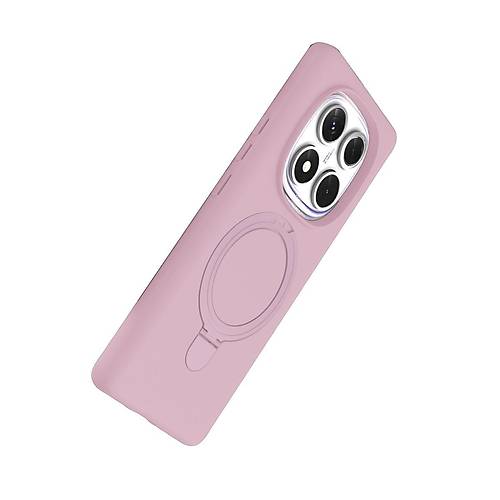 Redmi Note 14 Pro 5G Regal Magsafe Standl� Kapak - A��k Pembe