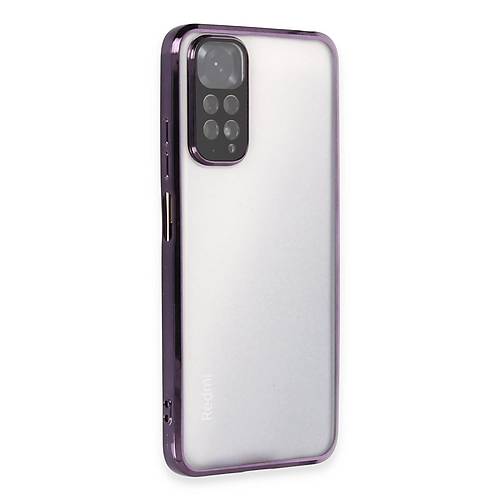 Redmi Note 11 K�l�f Razer Lensli Silikon - Mor