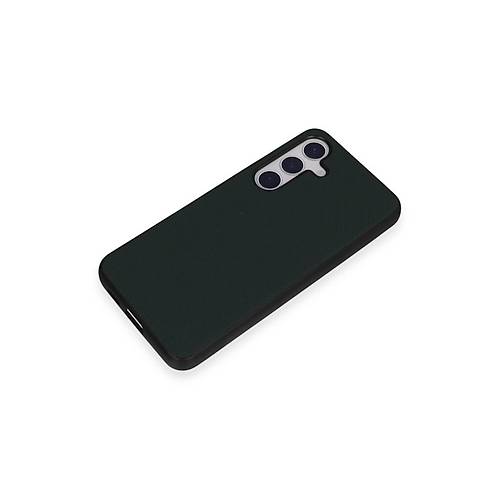 Galaxy S24 K�l�f Taft Kapak - Koyu Ye�il