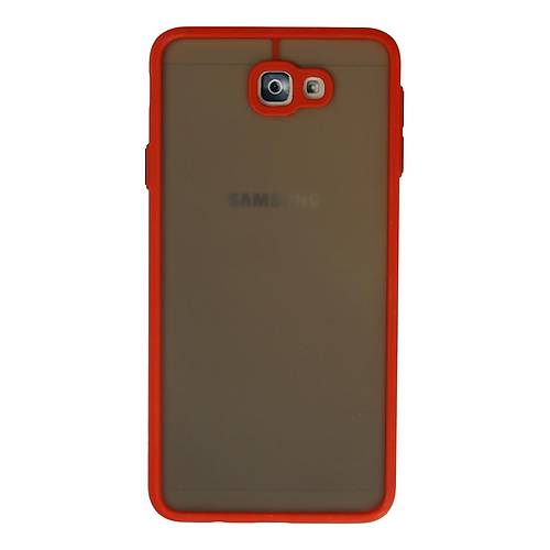 Galaxy J7 Prime K�l�f Montreal Silikon Kapak - K�rm�z�