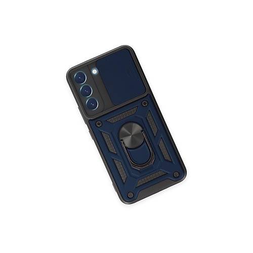 Galaxy S23 FE K�l�f Pars Lens Y�z�kl� Silikon - Lacivert