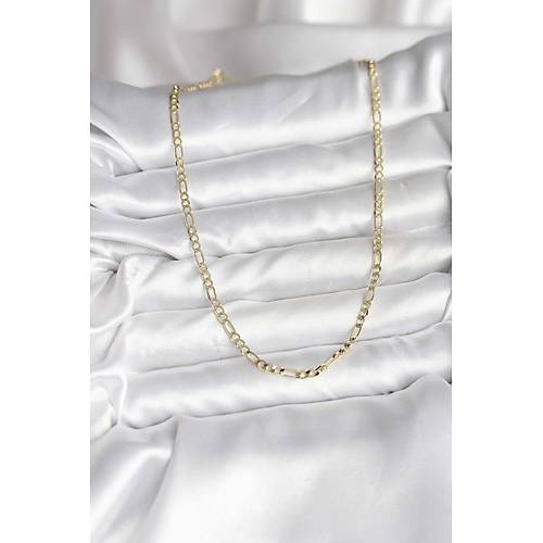 14K Gold Renk Kaplama Ku�g�z� Zincir Model Pirin� CM Kad�n Kolye