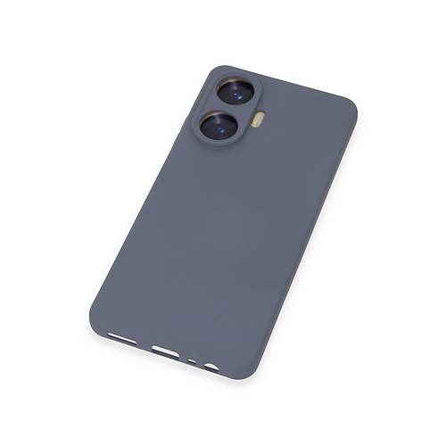 Realme C55 K�l�f Nano i�i Kadife Silikon - Gri