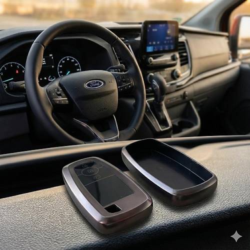 Ford Custom Uyumlu Smart 3 Buton Silikon Oto Anahtar Kumanda Kab� K�l�f Gri