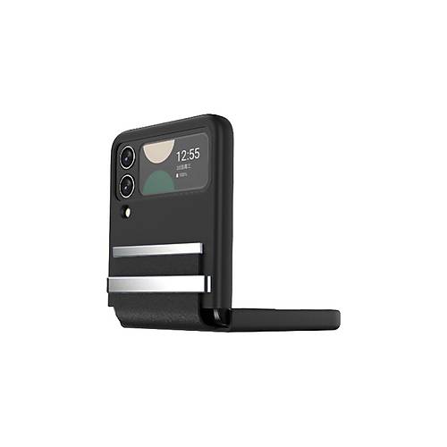 Galaxy Z Flip 3 K�l�f Belt Flip Kapak - Siyah