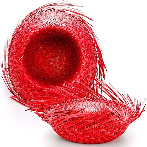 Tropikal Parti K�rm�z� Has�r Hawaii �apkas� 13x36 cm