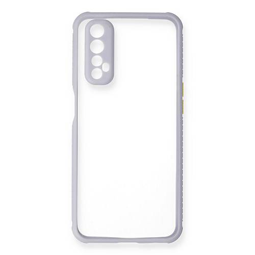Realme 7 K�l�f Miami �effaf Silikon - Lila