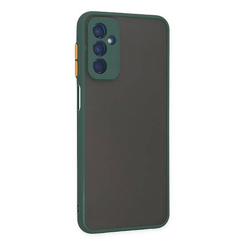 Galaxy M13 K�l�f Montreal Silikon Kapak - Ye�il