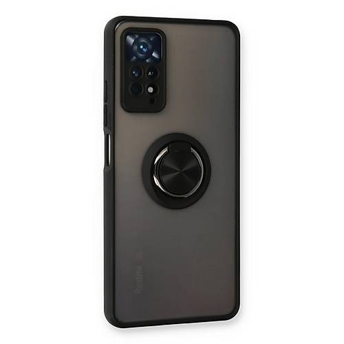 Redmi Note 11 Pro K�l�f Montreal Y�z�kl� Silikon Kapak - Siyah