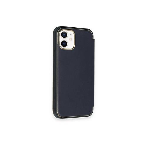 iPhone 12 K�l�f Dolpin Kapakl� - Lacivert