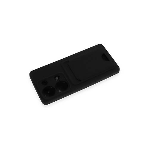Redmi Note 13 Pro 4G K�l�f Kelvin Kartvizitli Silikon - Siyah