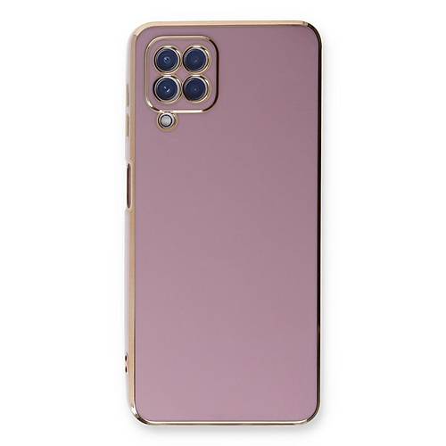 Galaxy A22 K�l�f Volet Silikon - Mor