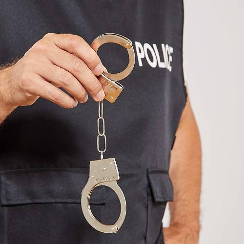 Metal Malzemeden �mal Anahtarl� Oyuncak Polis Kelep�esi